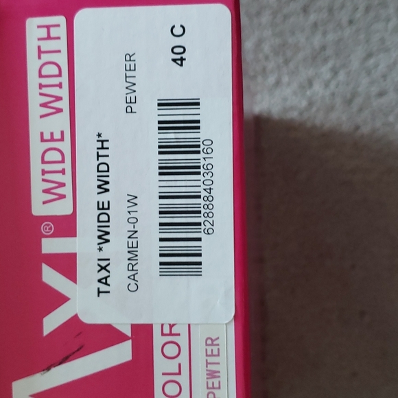 Ladies pewter high heel shoes - Picture 5 of 5